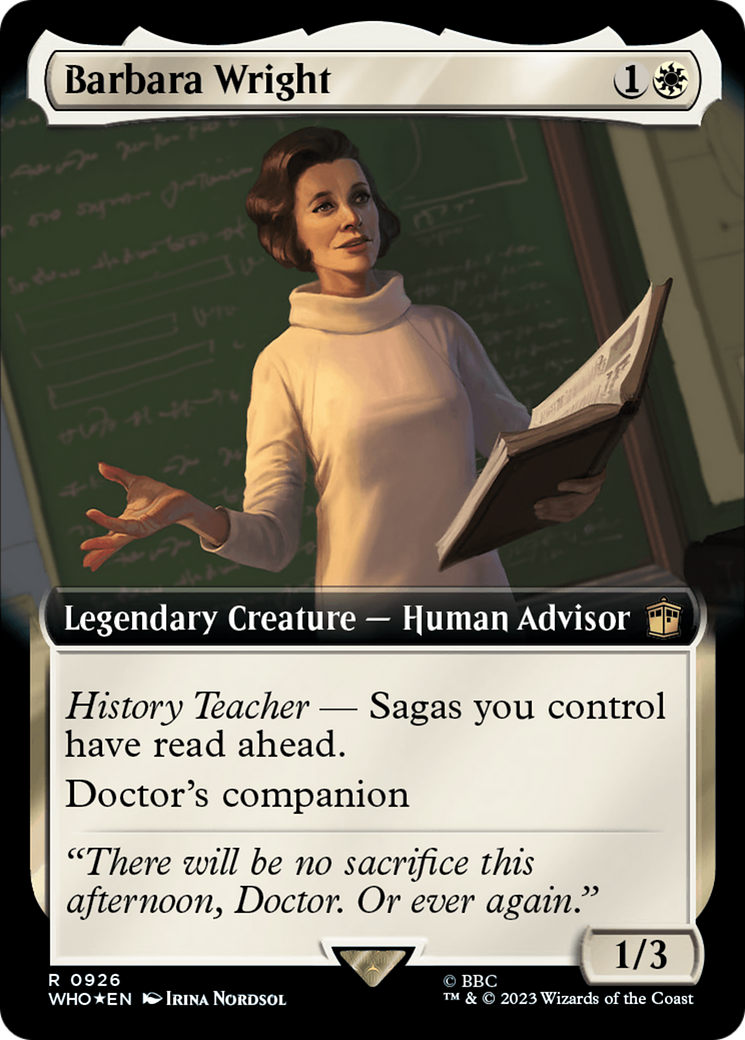 Barbara Wright (WHO-926) (Extended Art) (Surge Foil)