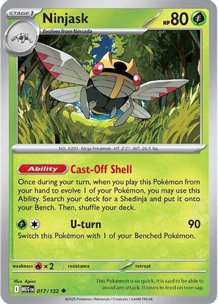 Ninjask (MEG-017) (Reverse Holofoil)