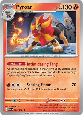 Pyroar (MEG-024) (Reverse Holofoil)