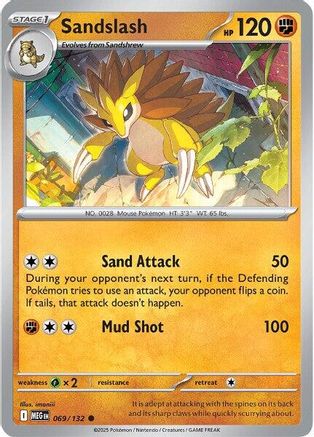 Sandslash (MEG-069) (Reverse Holofoil)