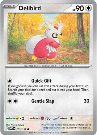 Delibird (MEG-105) (Reverse Holofoil)