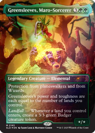 Greensleeves, Maro-Sorcerer (Rainbow Foil) (SLD-2193)