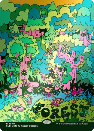 Forest (1949) (Rainbow Foil) (SLD-1949) (Full Art)