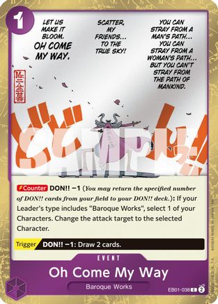 Oh Come My Way (Pirate Foil) (EB01-038) (Foil)