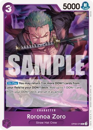 Roronoa Zoro - OP09-076 (OP09-076) (Foil)