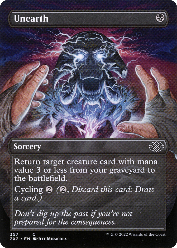 Unearth (2X2-357) (Borderless) (Foil)