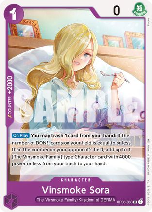 Vinsmoke Sora (Reprint) (OP06-063)