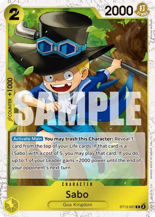 Sabo - ST13-007 (Pirate Foil) (ST13-007) (Foil)