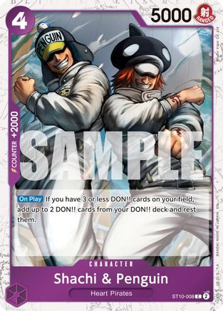 Shachi & Penguin (Pirate Foil) (ST10-008) (Foil)
