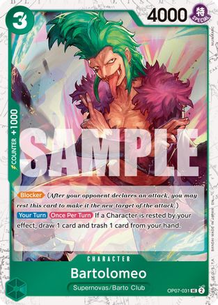Bartolomeo (Pirate Foil) (OP07-031) (Foil)