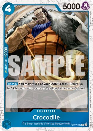 Crocodile - OP07-040 (Pirate Foil) (OP07-040) (Foil)