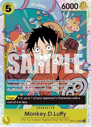 Monkey.D.Luffy - OP07-109 (Reprint) (OP07-109) (Foil)