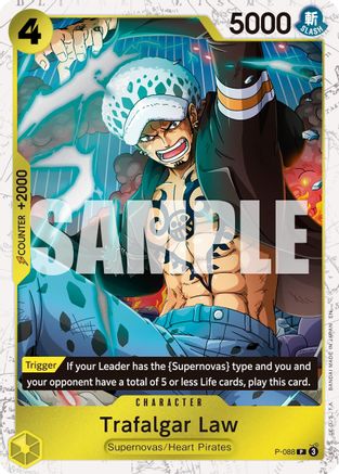 Trafalgar Law - P-088 (Pirate Foil) (P-088) (Foil)