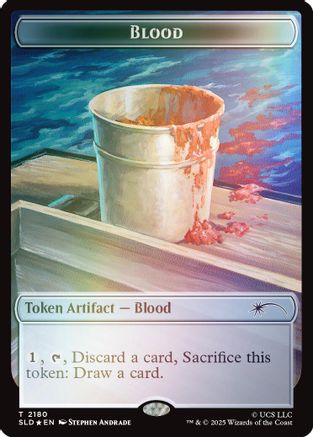 Blood Token (Rainbow Foil) (SLD-2180)