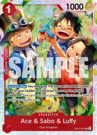 Ace & Sabo & Luffy (OP13-007) (Foil)