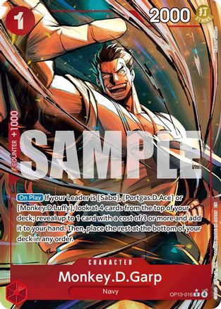 Monkey.D.Garp (Alternate Art) (OP13-016) (Foil)