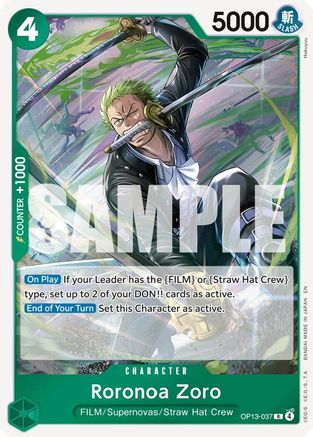 Roronoa Zoro (OP13-037) (Foil)