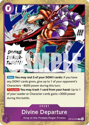 Divine Departure (OP13-076) (Foil)