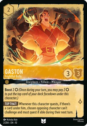 Gaston - Frightful Bully (10-002) (Cold Foil)