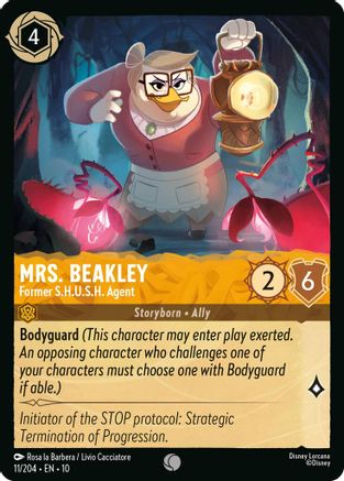Mrs. Beakley - Former S.H.U.S.H. Agent (10-011) (Cold Foil)