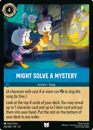 Might Solve a Mystery (10-163)