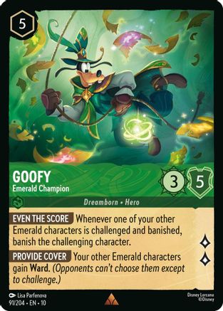 Goofy - Emerald Champion (10-091) (Cold Foil)