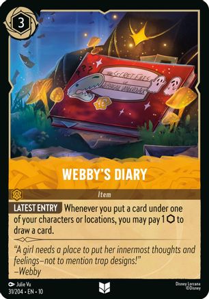 Webby's Diary (10-031)