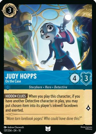 Judy Hopps - On the Case (10-137) (Cold Foil)