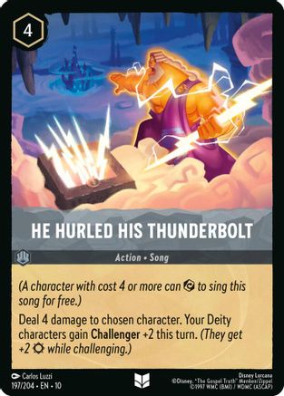 He Hurled His Thunderbolt (10-197)