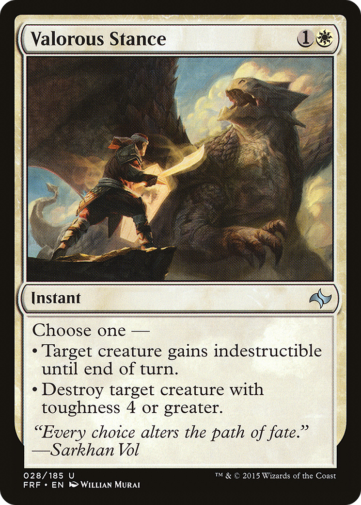 Valorous Stance (FRF-028) (Foil)