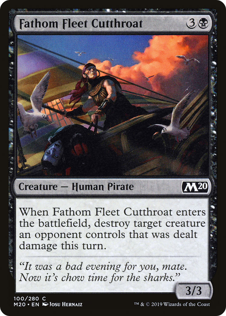 Fathom Fleet Cutthroat (M20-100) (Foil)