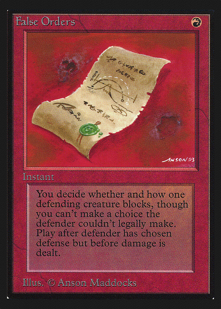 False Orders (CED-148)