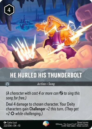 He Hurled His Thunderbolt (Epic) (10-222) (Holofoil)