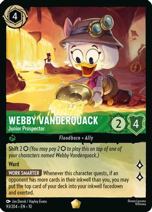 Webby Vanderquack - Junior Prospector (10-093) (Cold Foil)