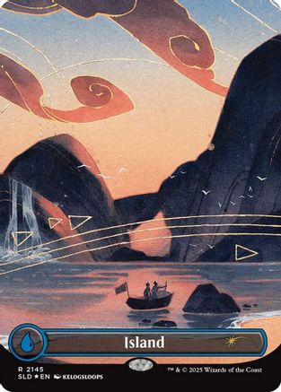 Island (2145) (SLD-2145) (Full Art) (Foil)
