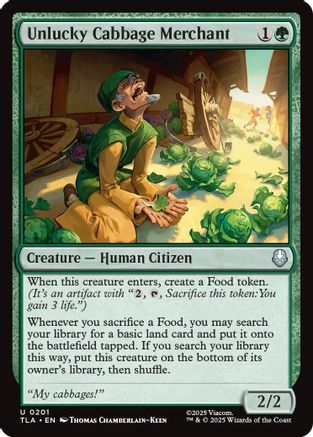 Unlucky Cabbage Merchant (TLA-201) (Foil)