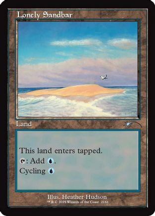 Lonely Sandbar (Retro Frame) (SLD-2161)