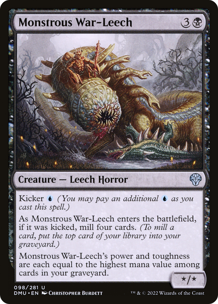 Monstrous War-Leech (DMU-098) (Foil)
