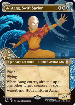 Aang, Swift Savior (Showcase) (TLA-347) (Foil)