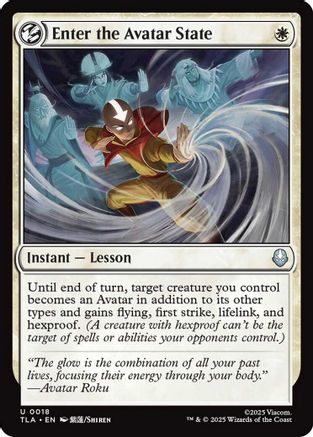 Enter the Avatar State (TLA-018)
