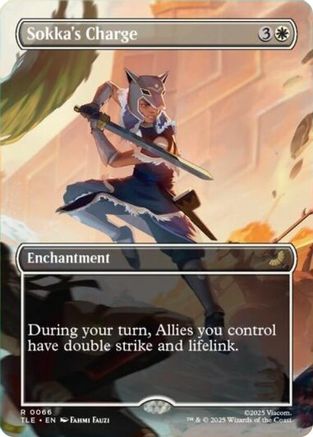 Sokka's Charge (Borderless) (TLE-065) (Foil)
