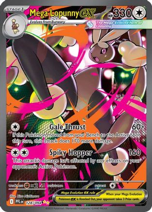 Mega Lopunny ex (PFL-128) (Holofoil)