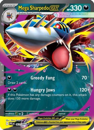 Mega Sharpedo ex (PFL-061) (Holofoil)