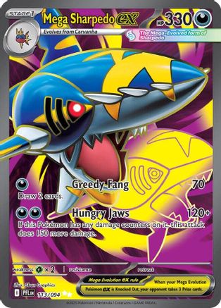 Mega Sharpedo ex (PFL-113) (Holofoil)