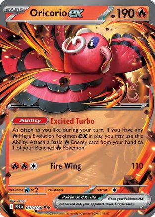 Oricorio ex (PFL-018) (Holofoil)