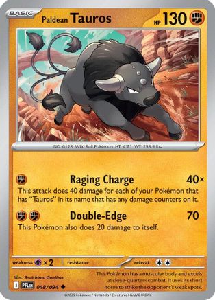 Paldean Tauros (PFL-048) (Reverse Holofoil)