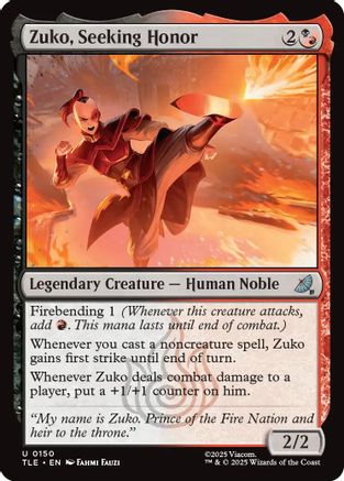 Zuko, Seeking Honor (TLE-150)