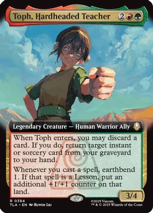Toph, Hardheaded Teacher (Extended Art) (TLA-384) (Foil)
