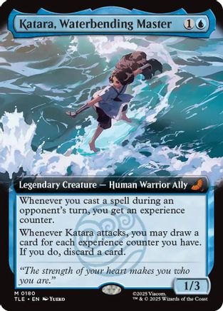 Katara, Waterbending Master (Extended Art) (TLE-180) (Foil)