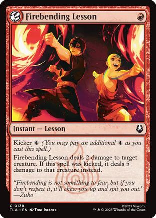 Firebending Lesson (TLA-138) (Foil)